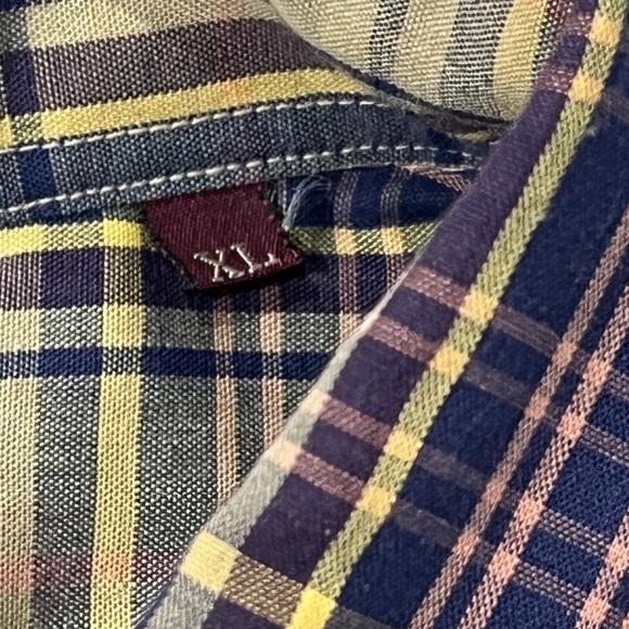 Chaps Ralph Lauren Plaid Button-Down Shirt Long Sleeve Mens Outerwear - Picture 3 of 6